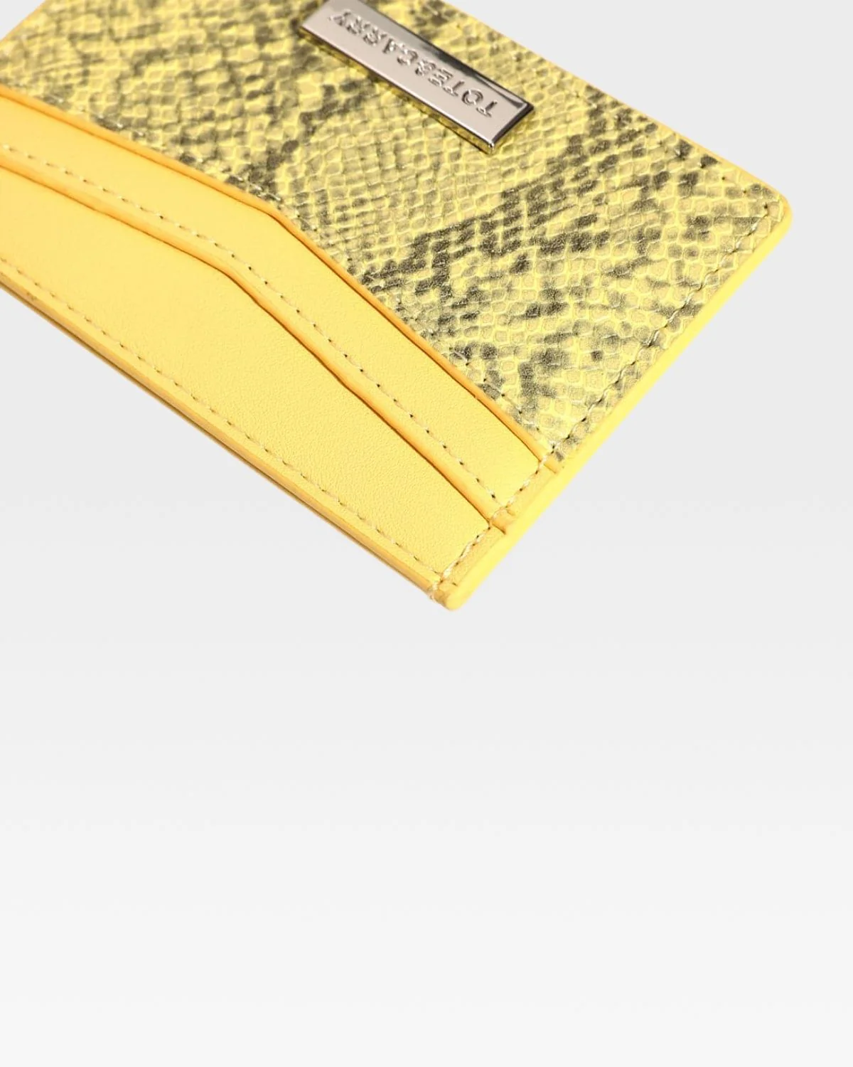 Exotic Card Holder Wallet in Yellow - Image 7